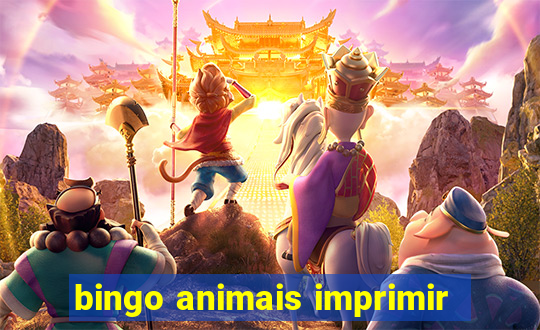 bingo animais imprimir